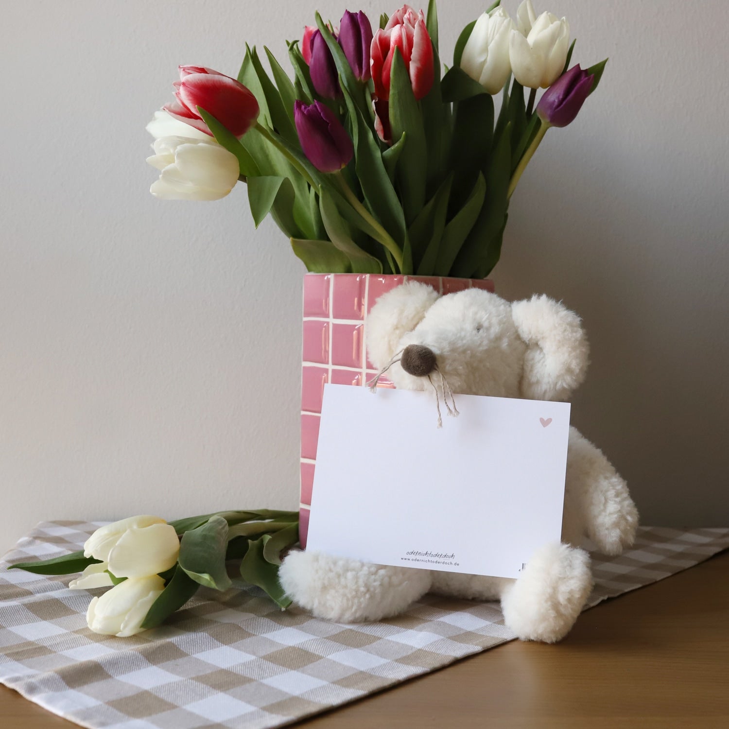 Postkarte „Hey little one“ mit Gold