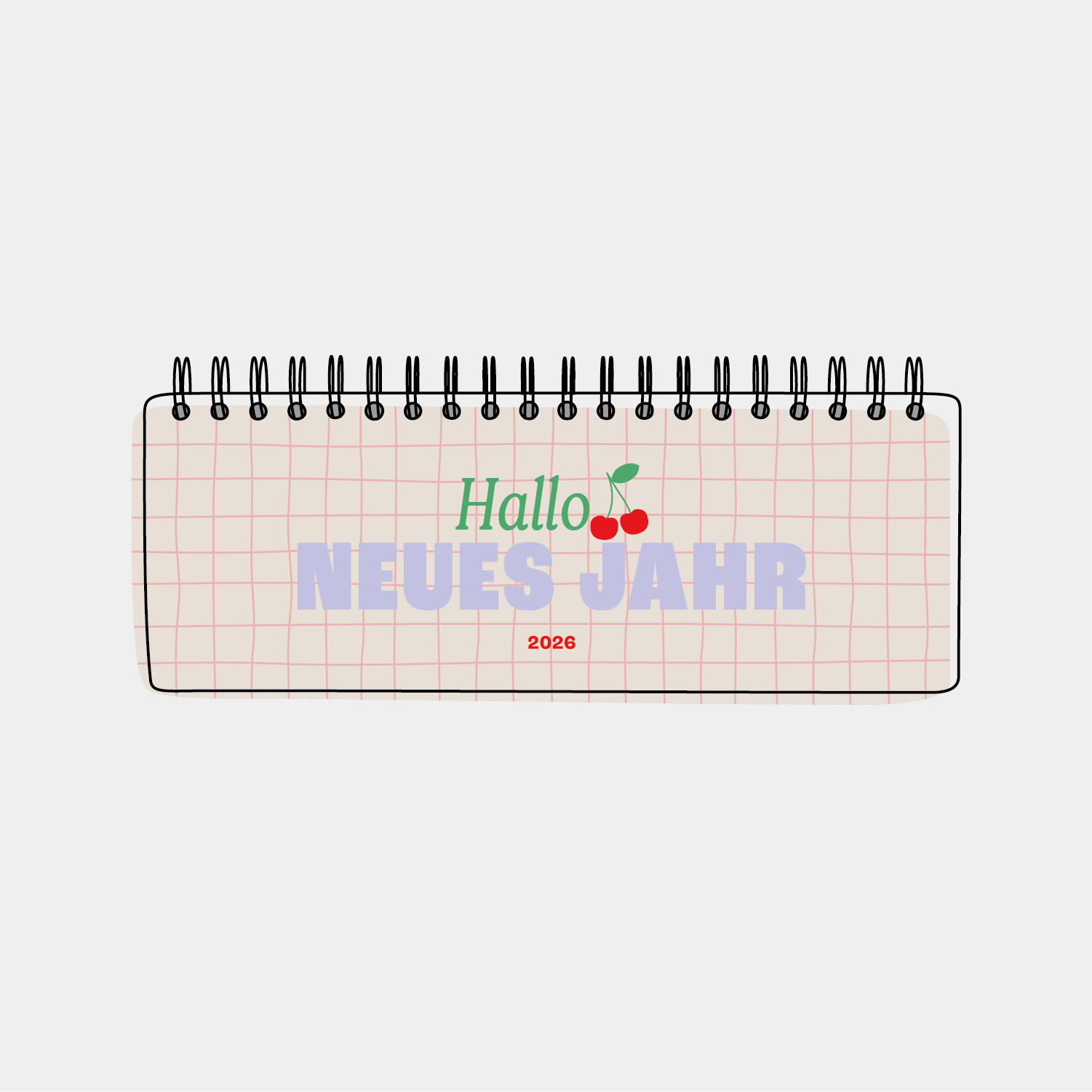 Tischkalender 2026 „Hallo neues Jahr"