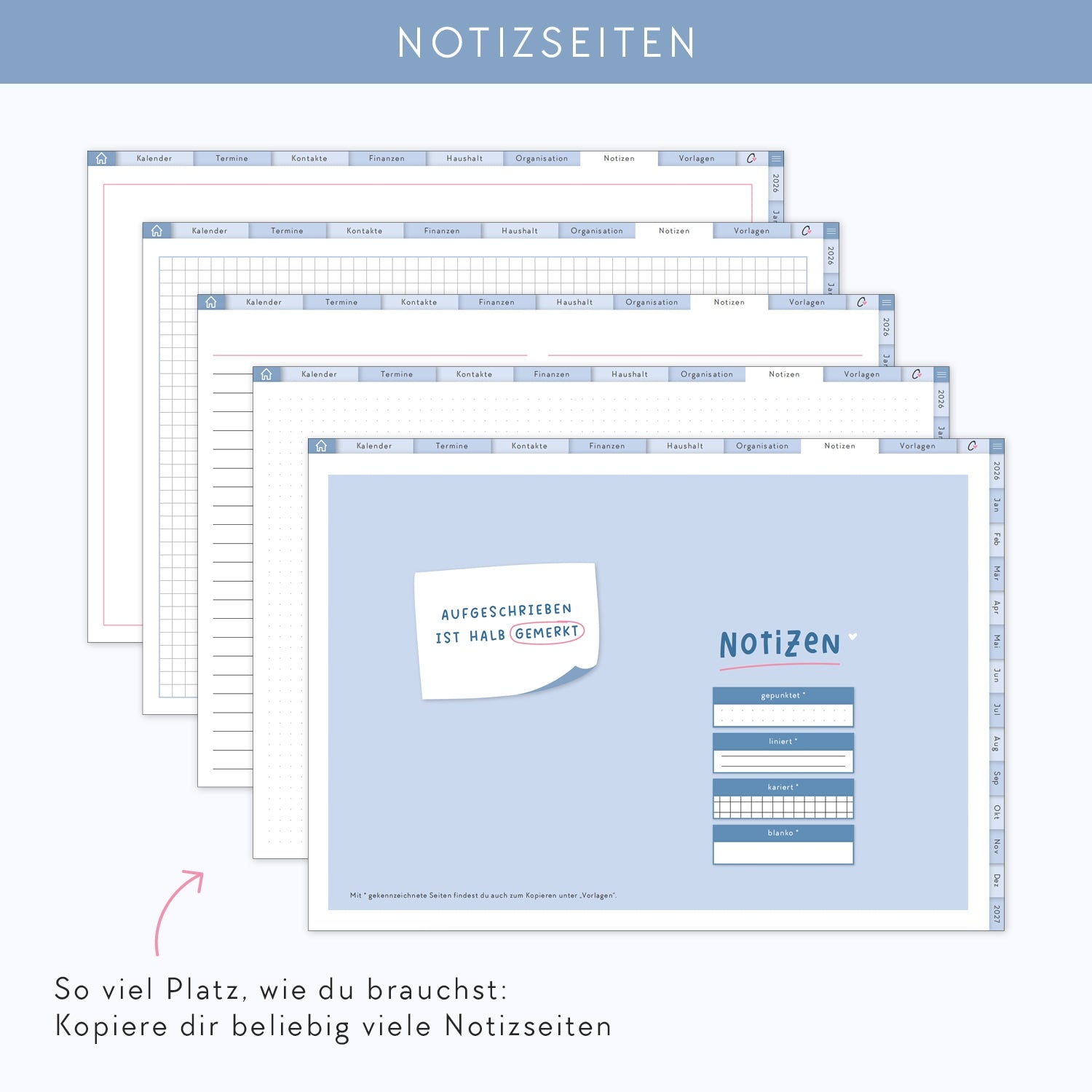 Digitaler Kalender 2026 „Alltagsheldin"