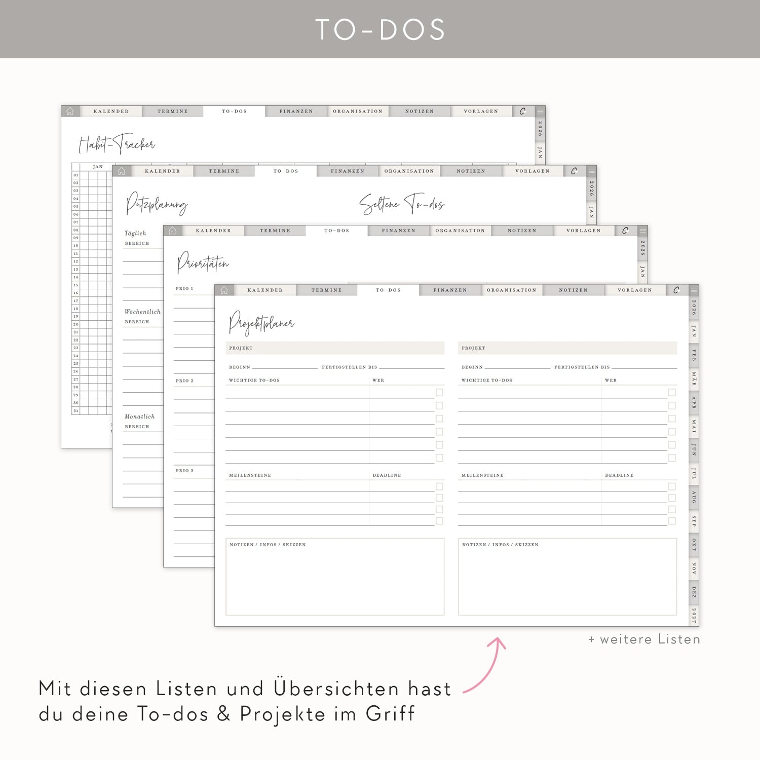 Digitaler Kalender 2026 „Celebrate"
