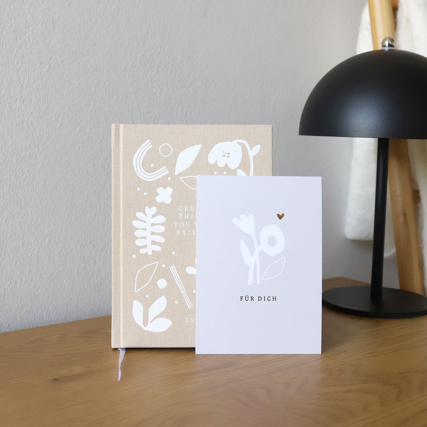 Postkarte „Für Dich", mit Gold