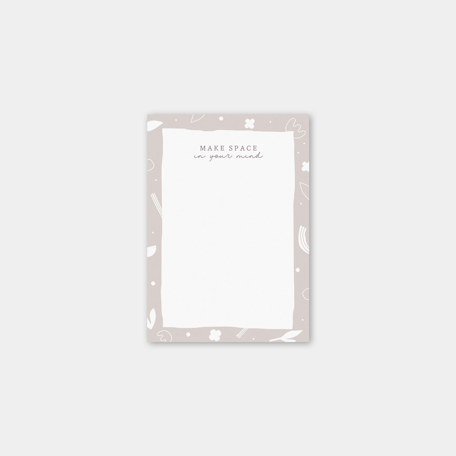 Notizblock A6 „Make space"