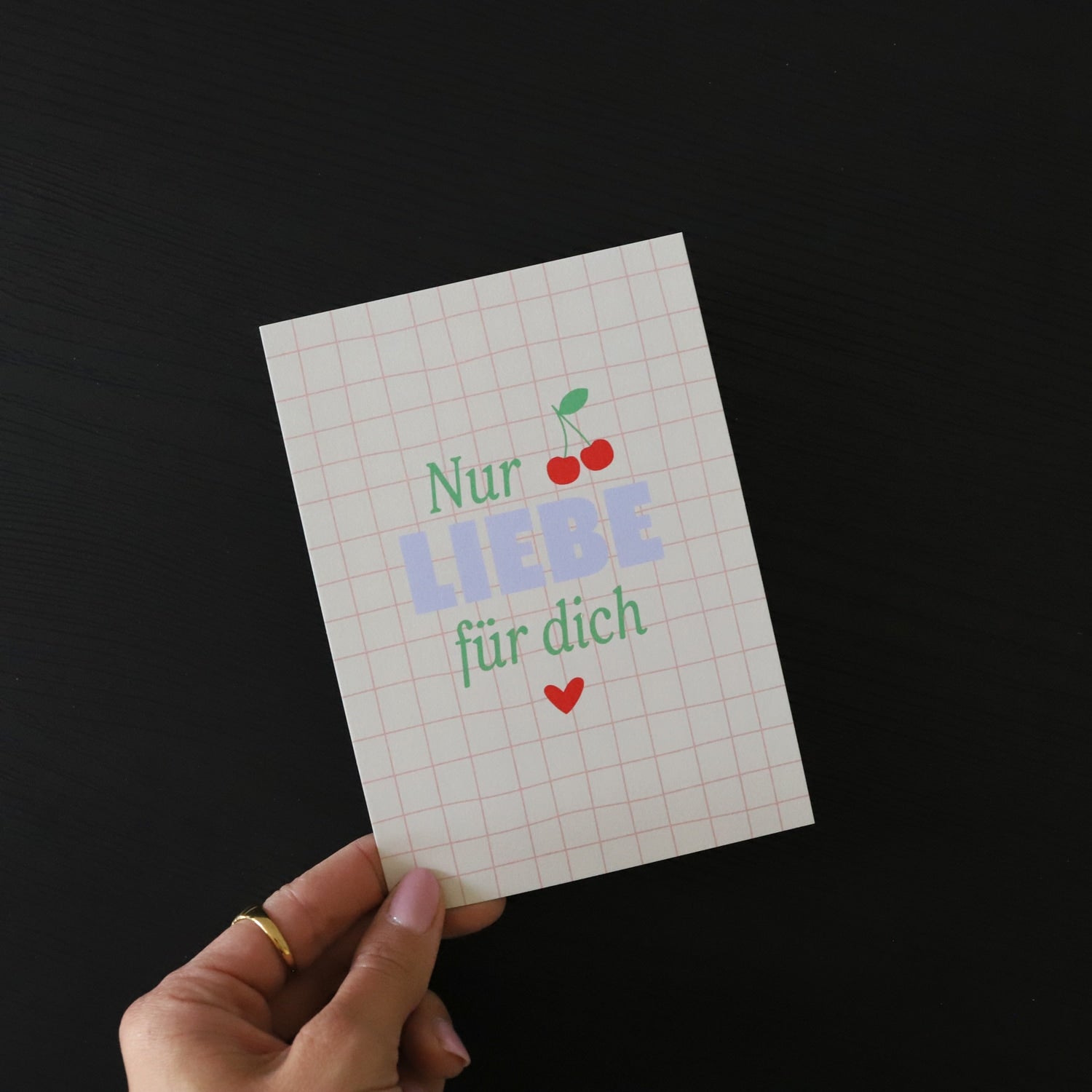 Postkarte „Nur Liebe"