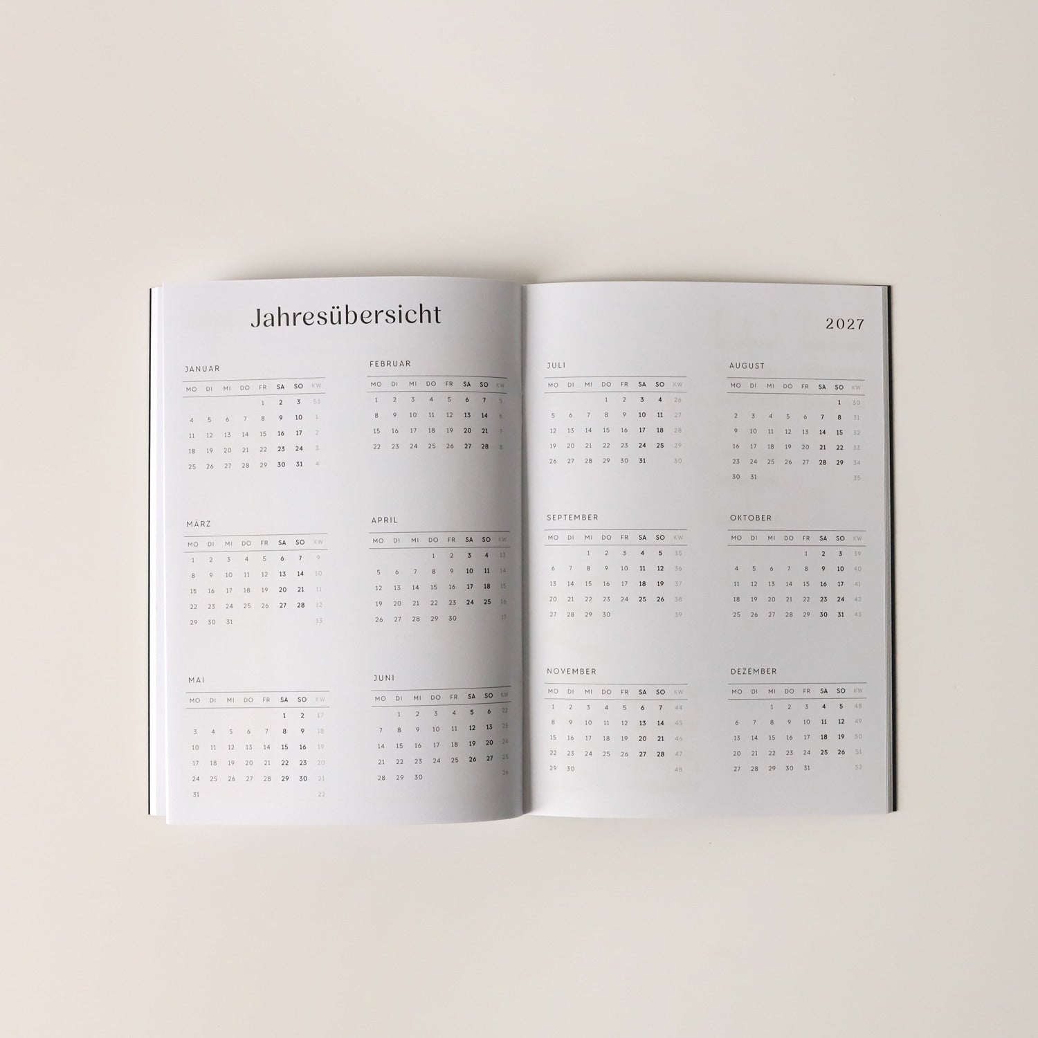 Monatskalender 2026 „Night“