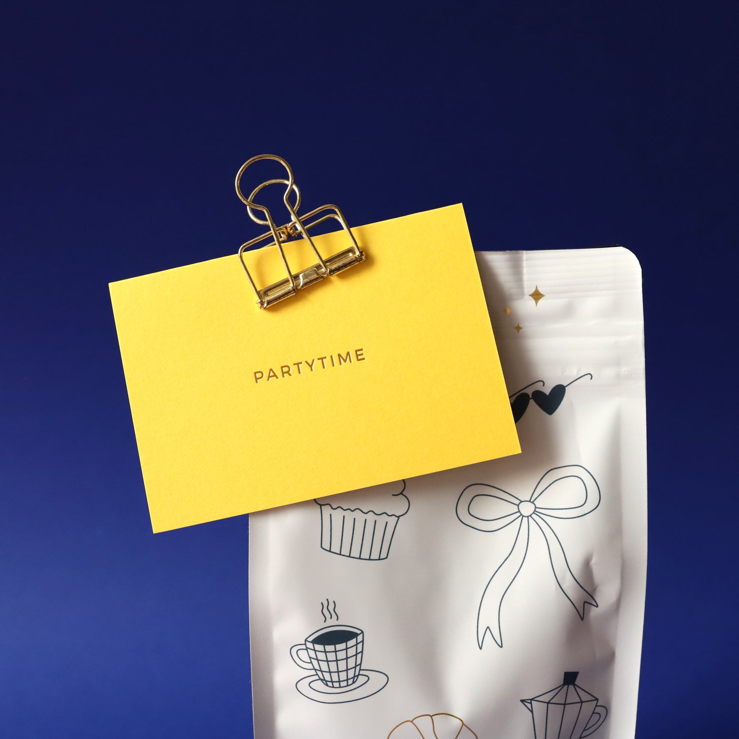 Klappkarte A7 „Partytime" - mit Umschlag