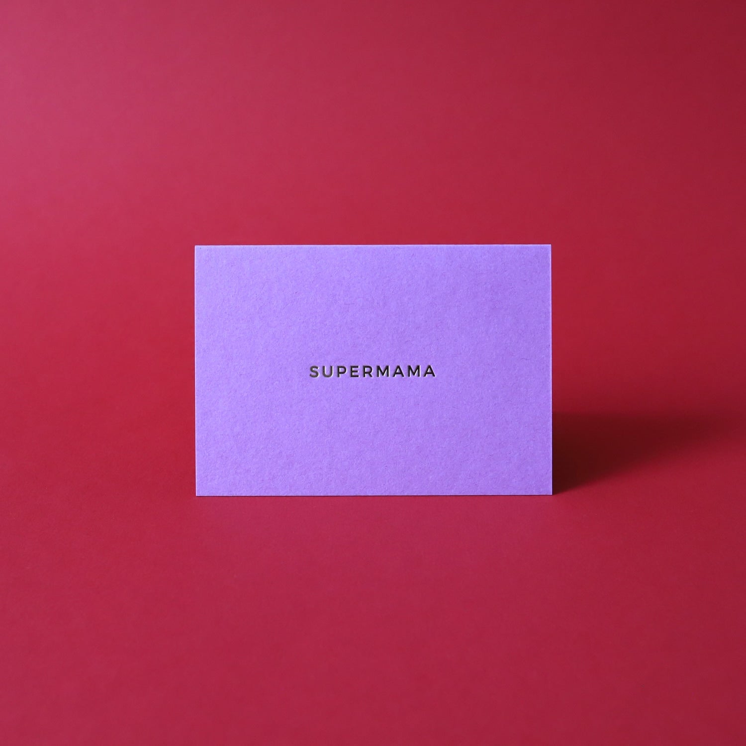 Klappkarte A7 „Supermama" - mit Umschlag