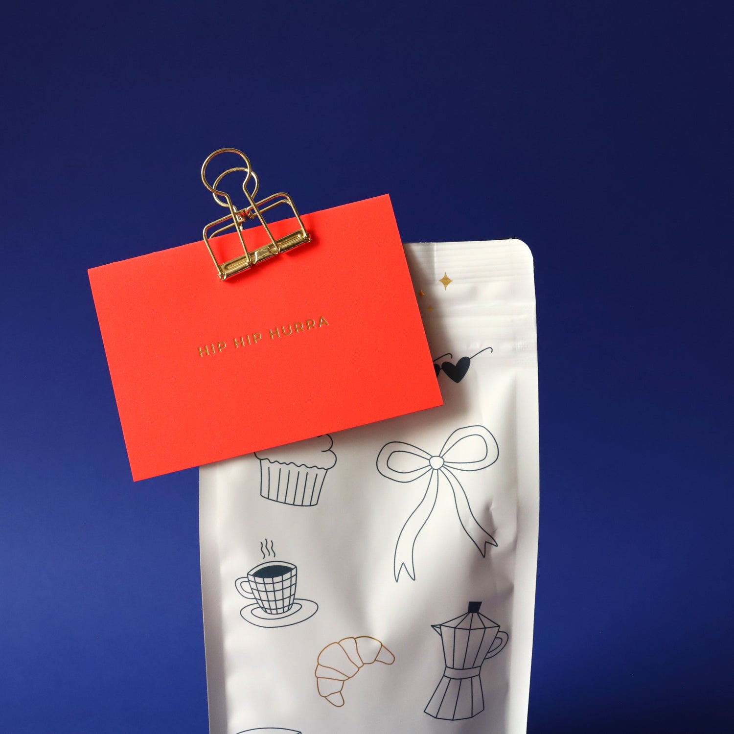 Klappkarte A7 „Hip hip hurra" - mit Umschlag