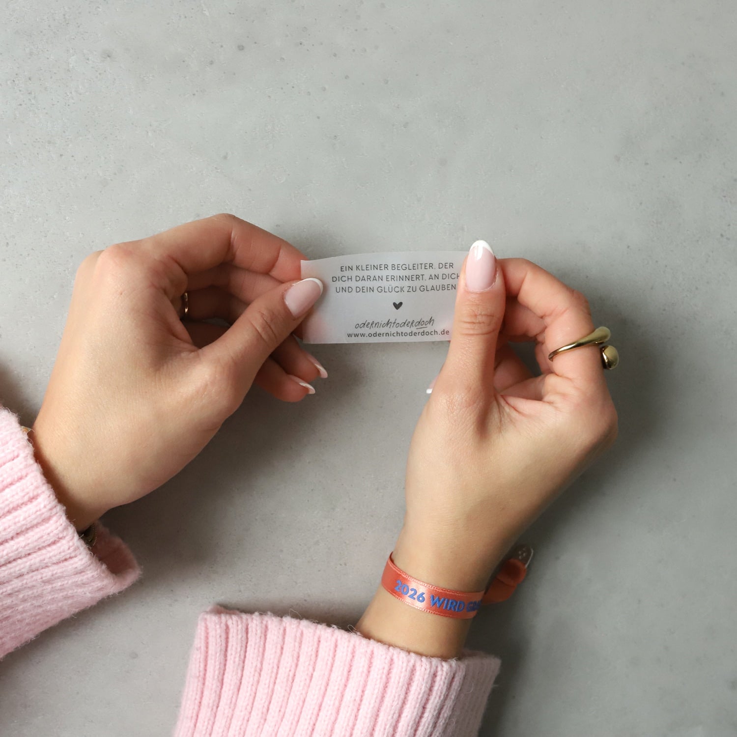 Glücksarmband „2026 wird grandios“