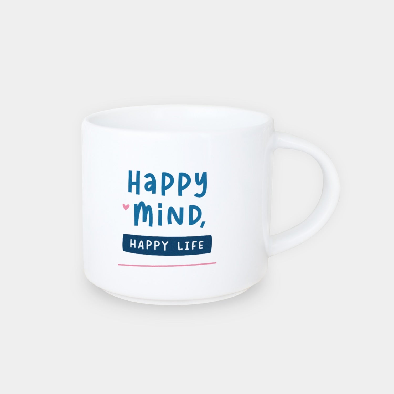 Jumbo-Tasse „Happy Mind“