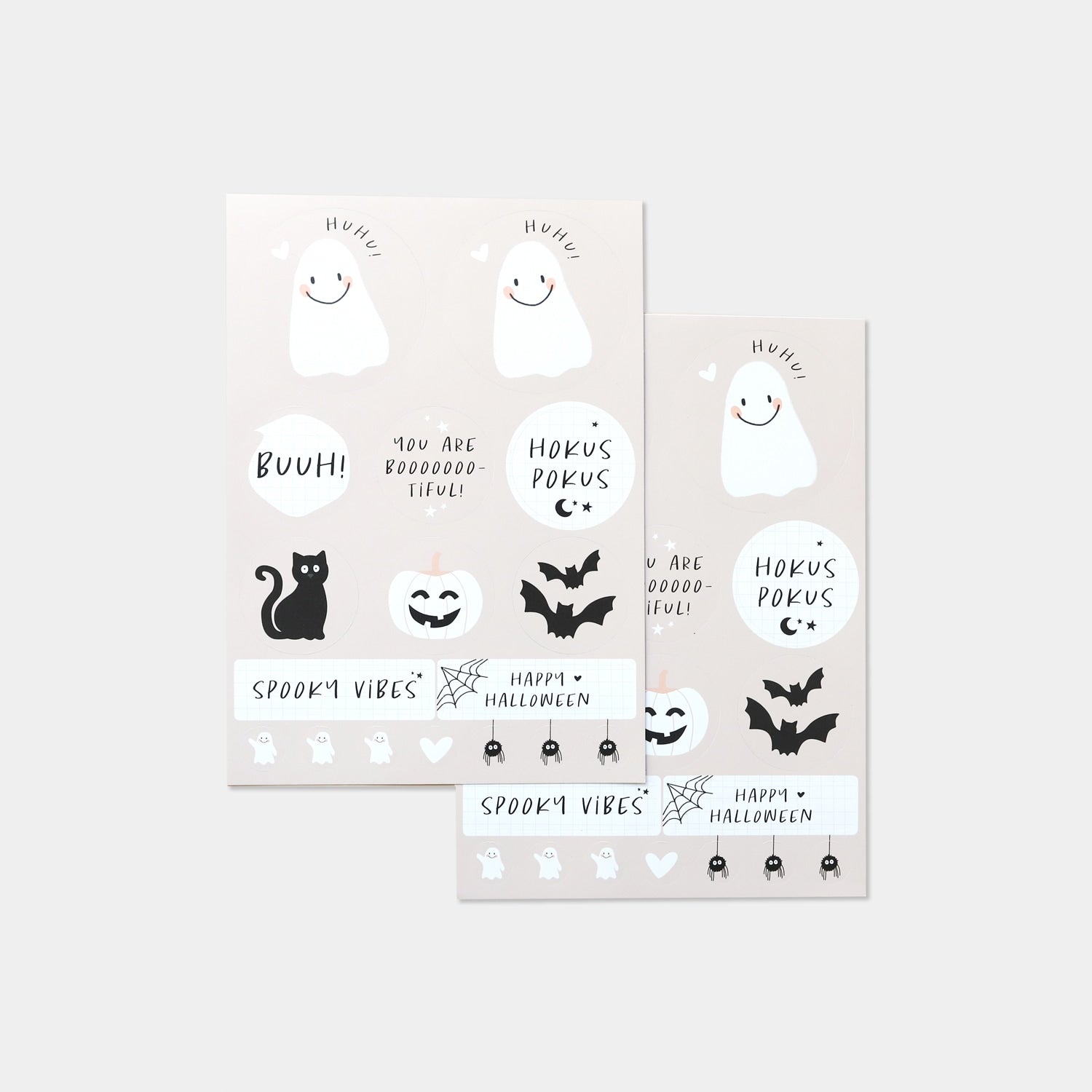 Stickerbogen 2er-Set "Halloween"