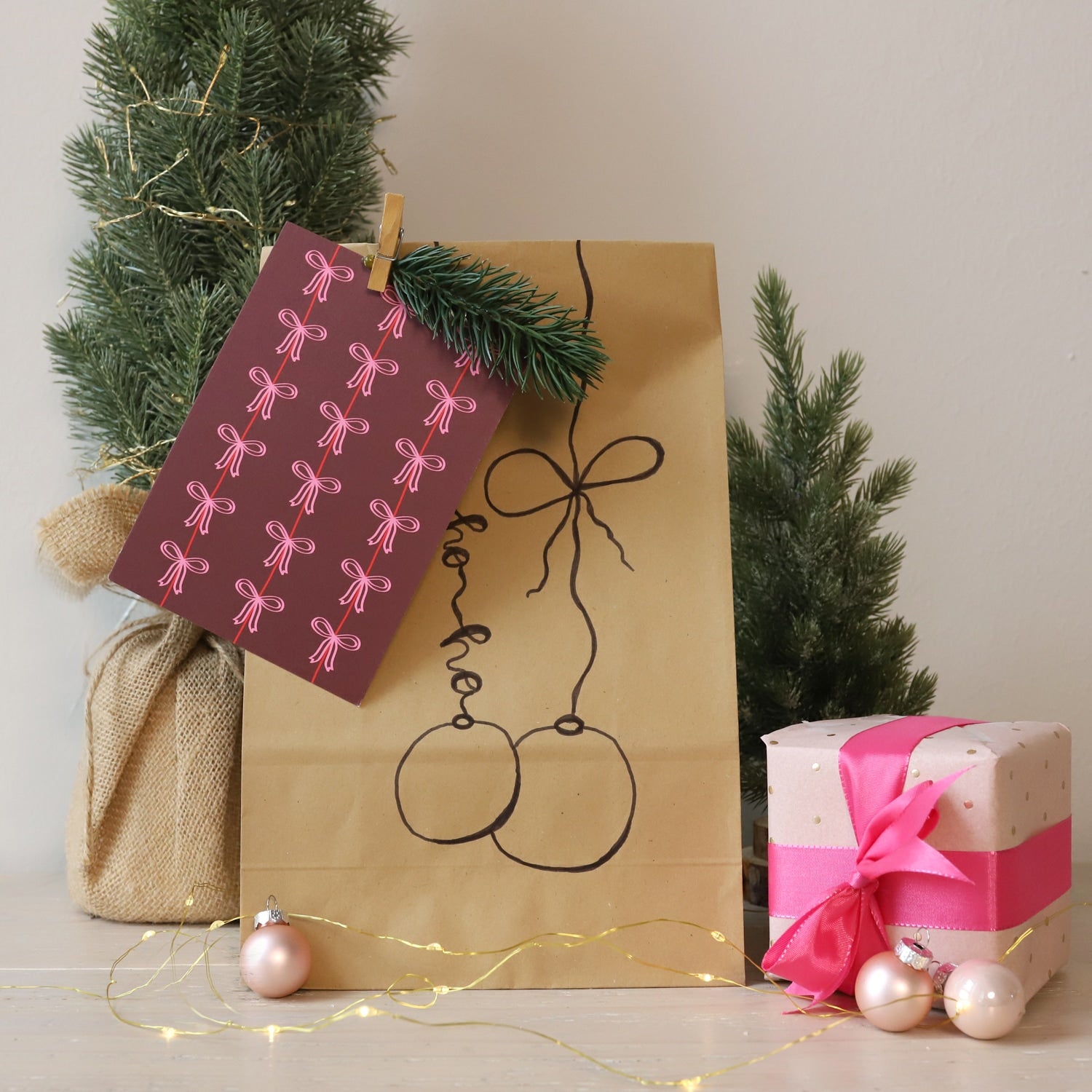 Postkarte „Schleifen"