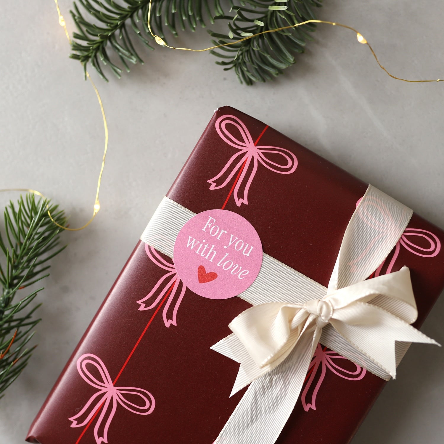 Sticker für Deko 2er-Set „Frohes Fest“