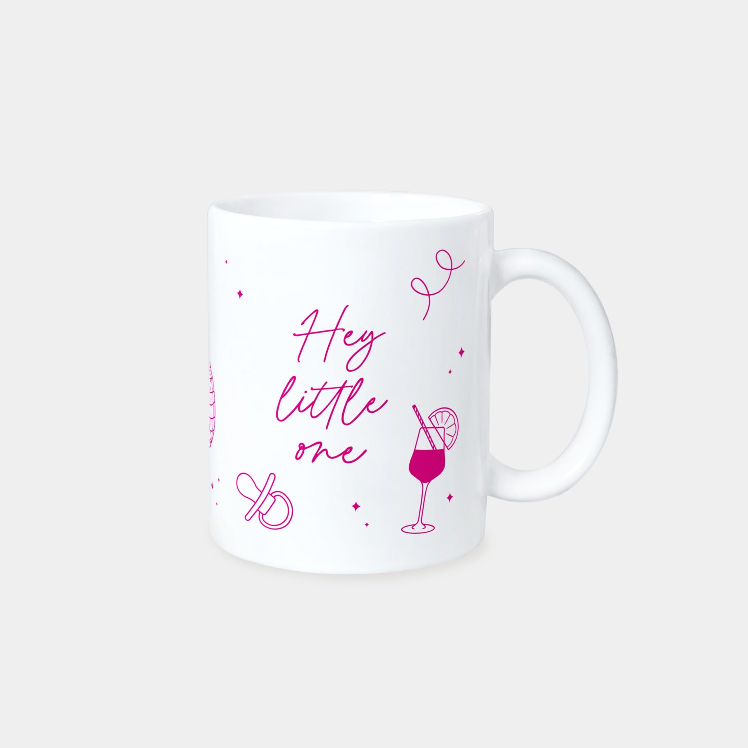 Tasse „Hey little one", pink