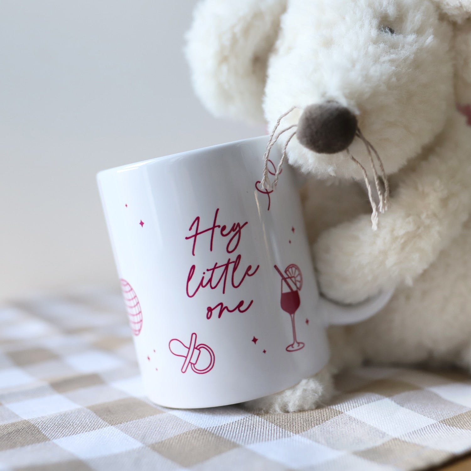 Tasse „Hey little one", pink