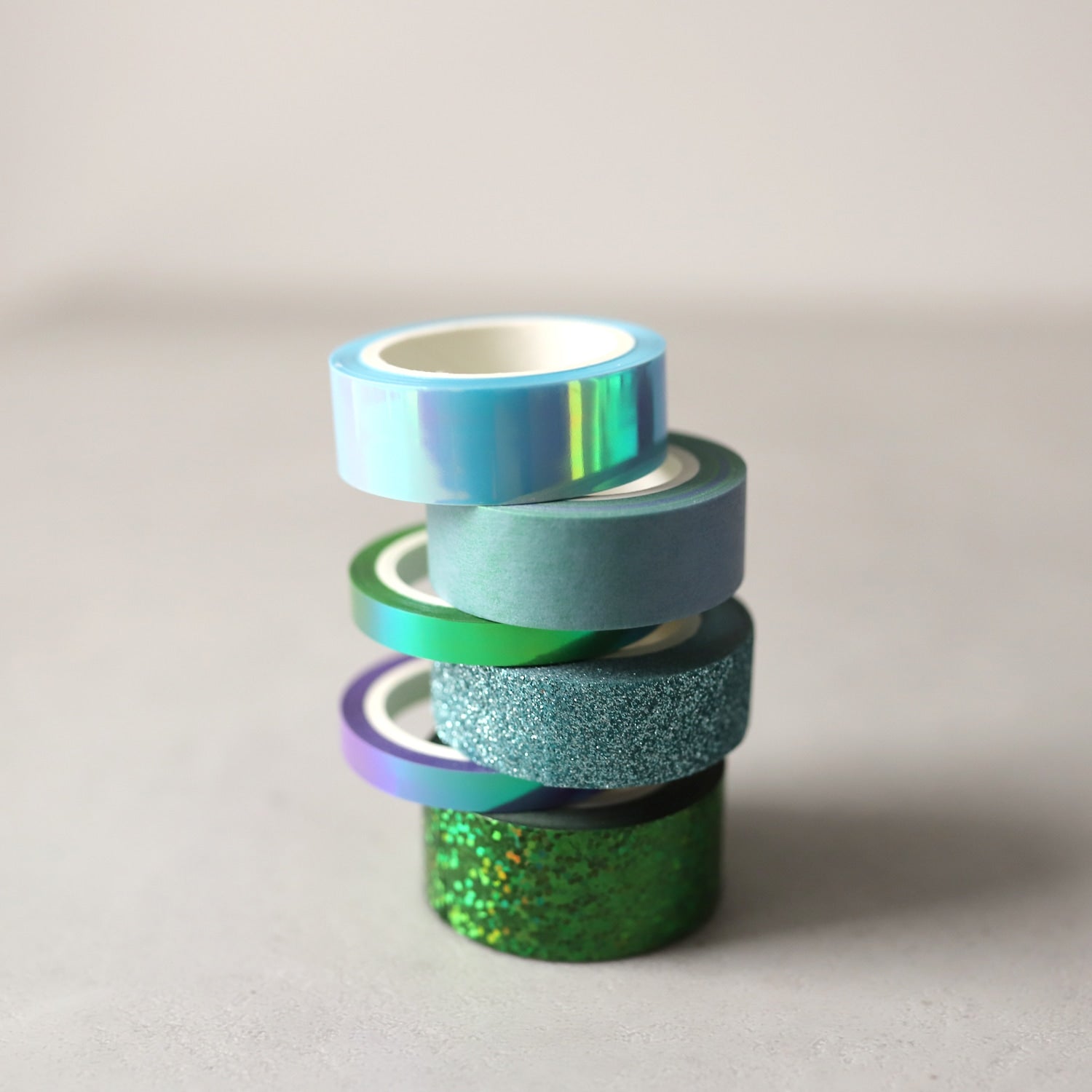 Washi-Tape 6er Set, grün-blau