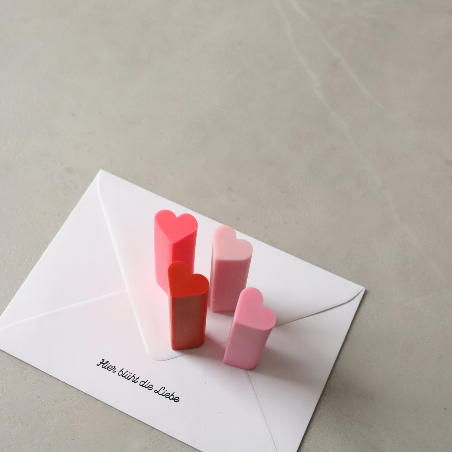 Radiergummi „Herz", 4er Set