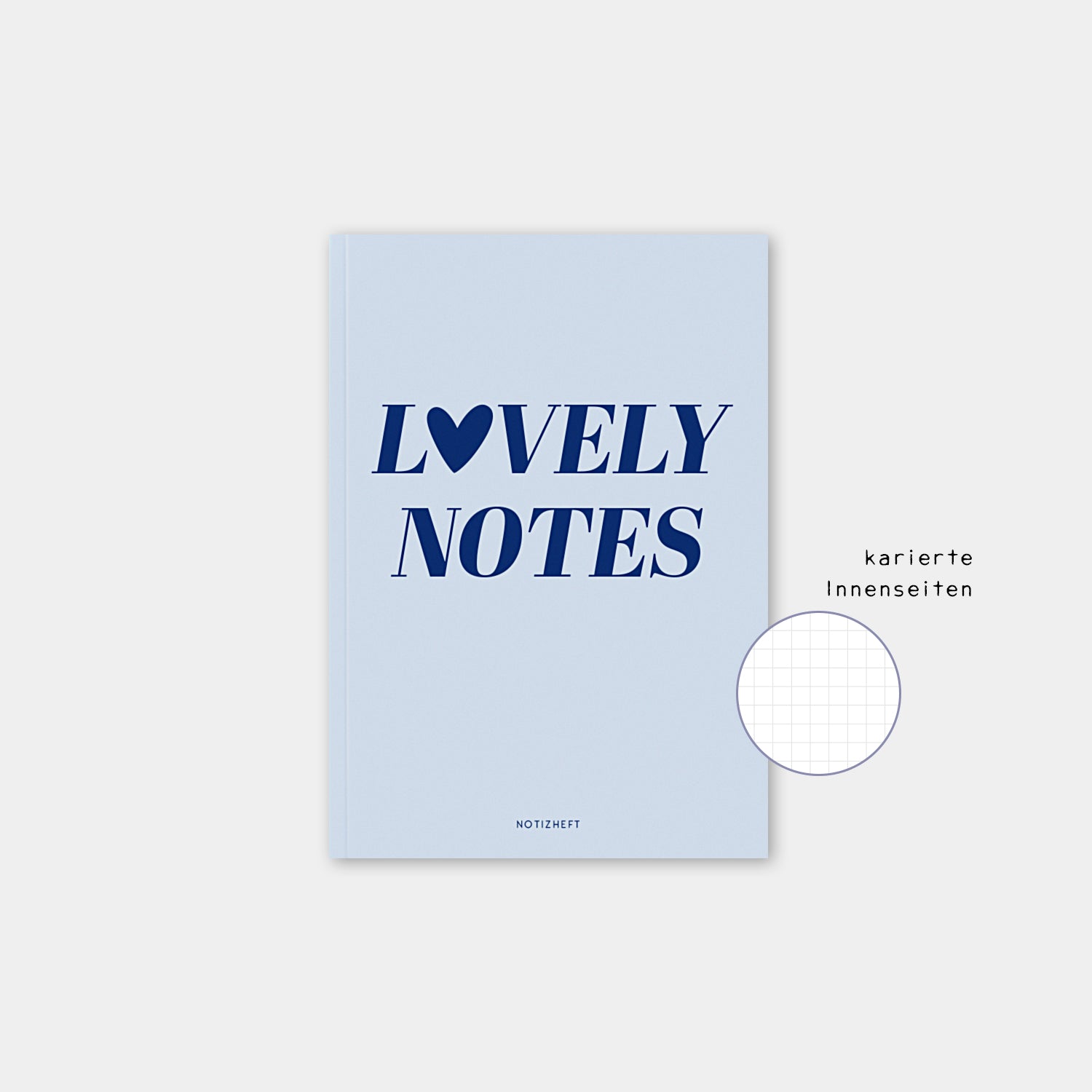 Notizheft A5 „Lovely Notes“, kariert