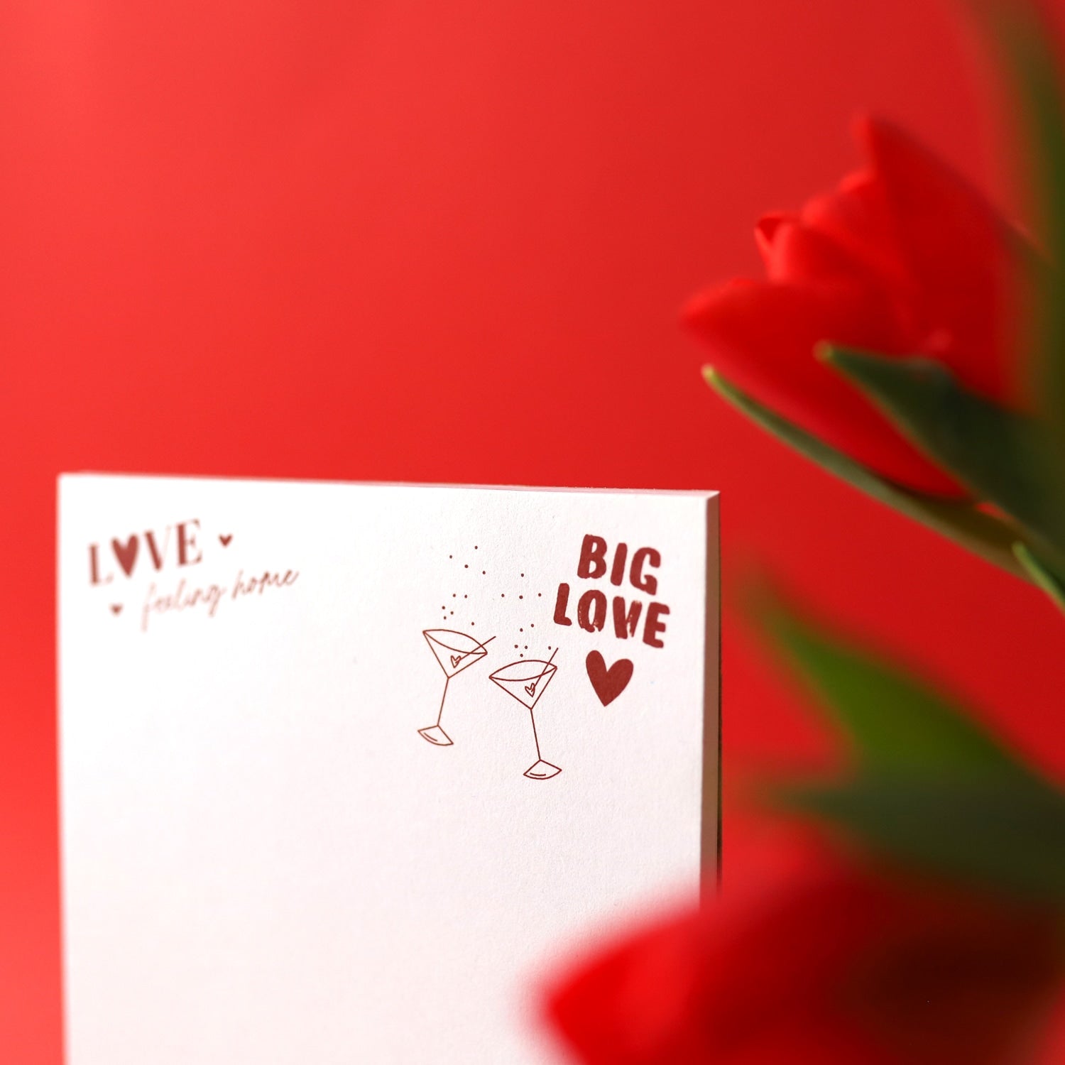 Notizblock DIN lang „Love“