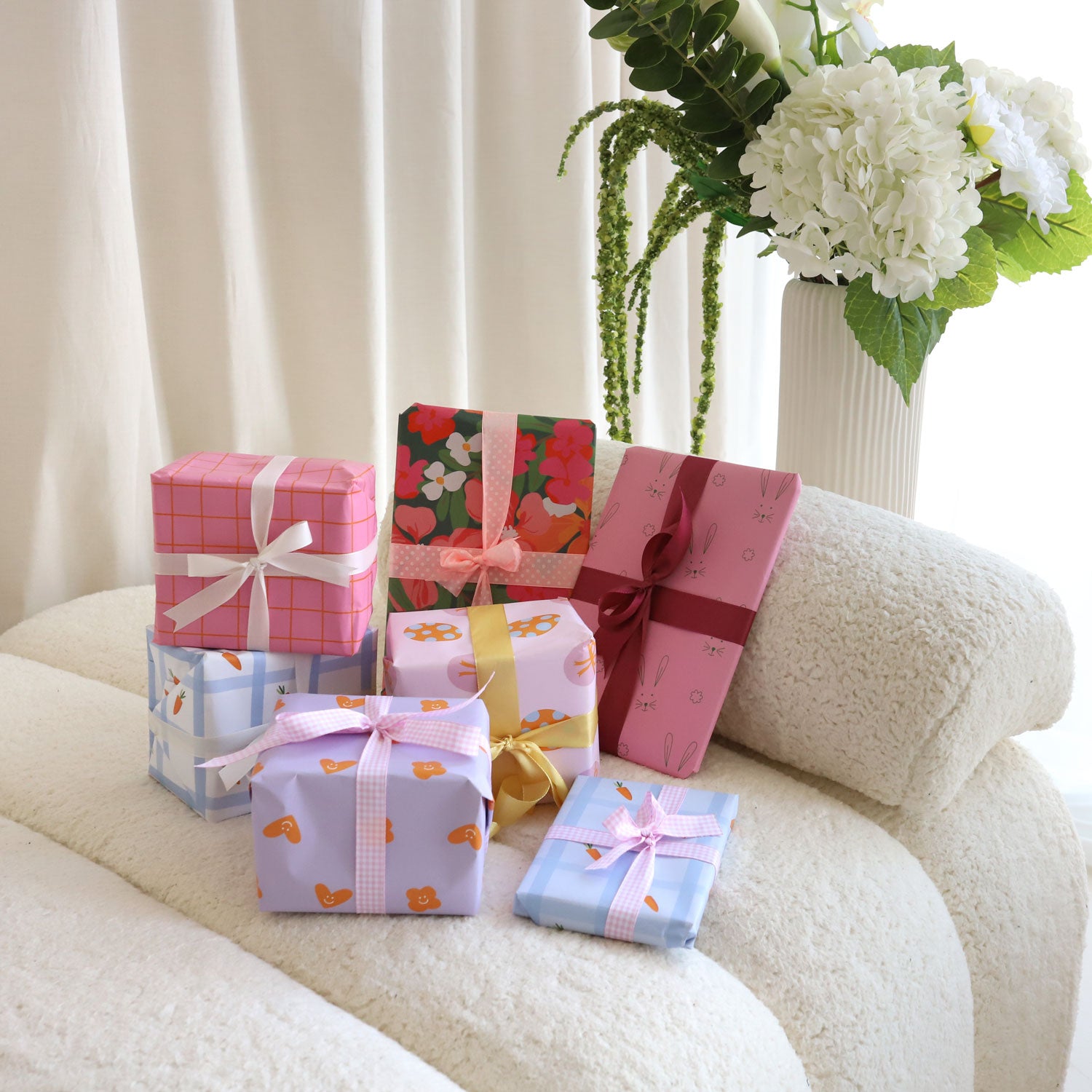 Geschenkpapier "Blume & Herz"