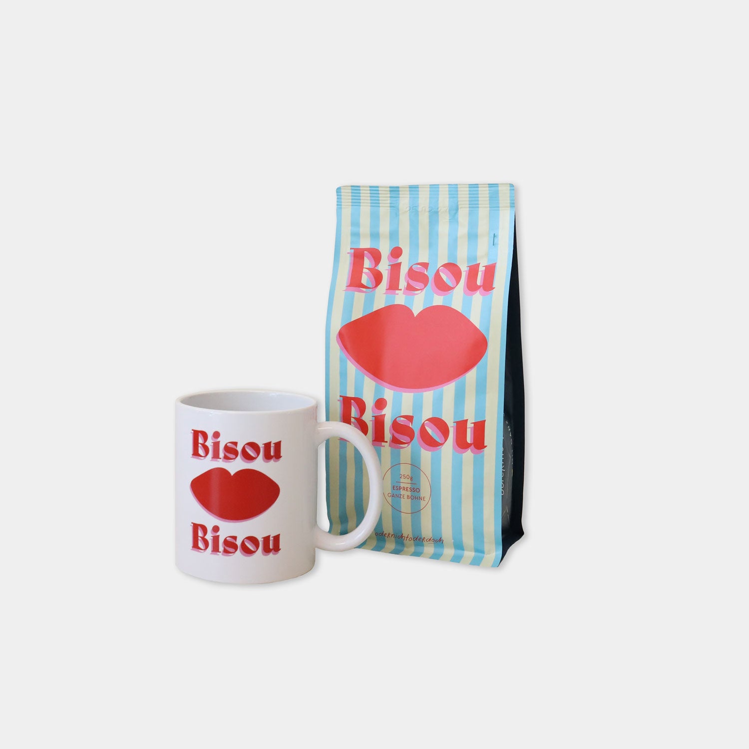 Bundle Tasse & Kaffee „Bisous“