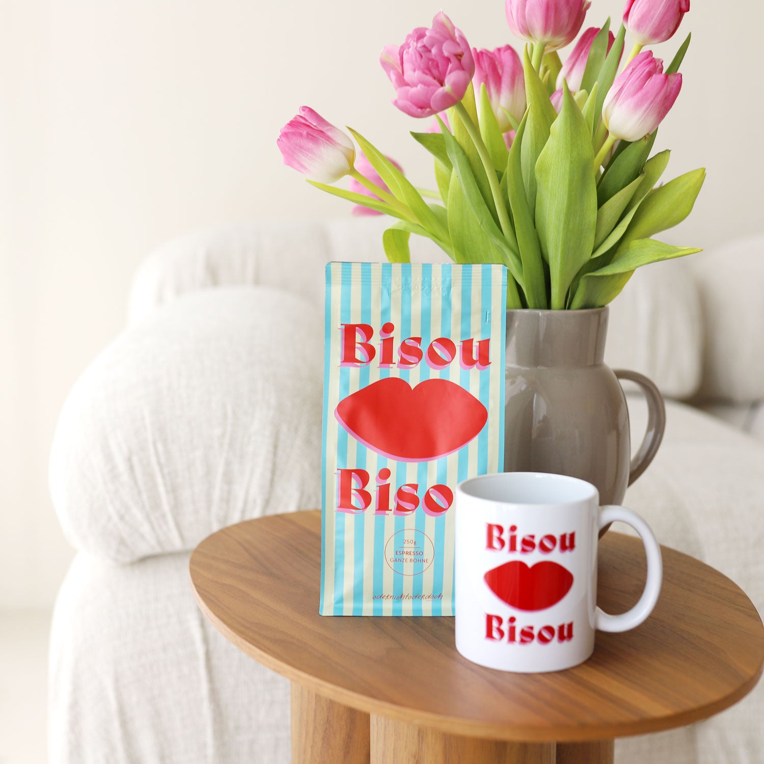 Bundle Tasse & Kaffee „Bisous“