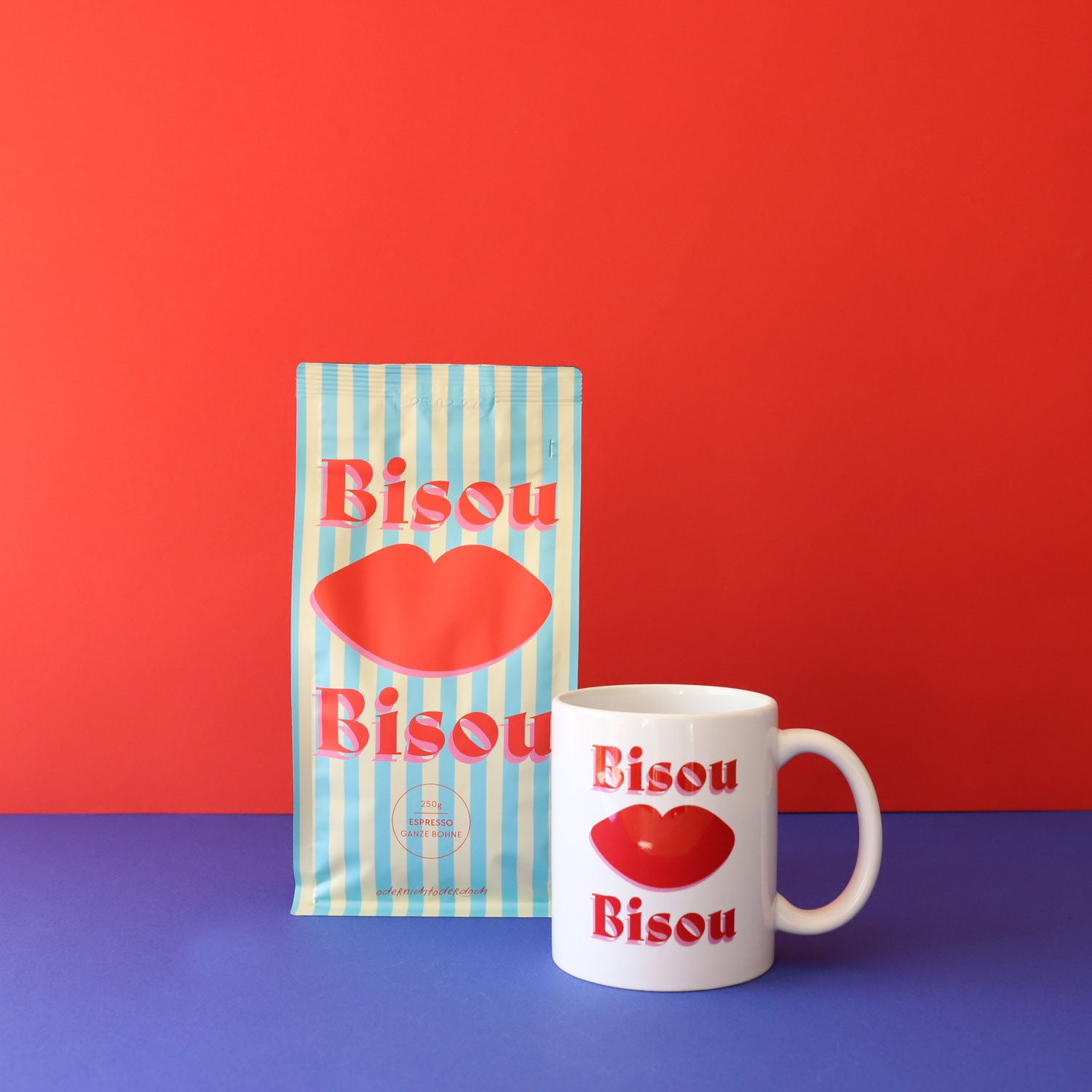 Bundle Tasse & Kaffee „Bisous“