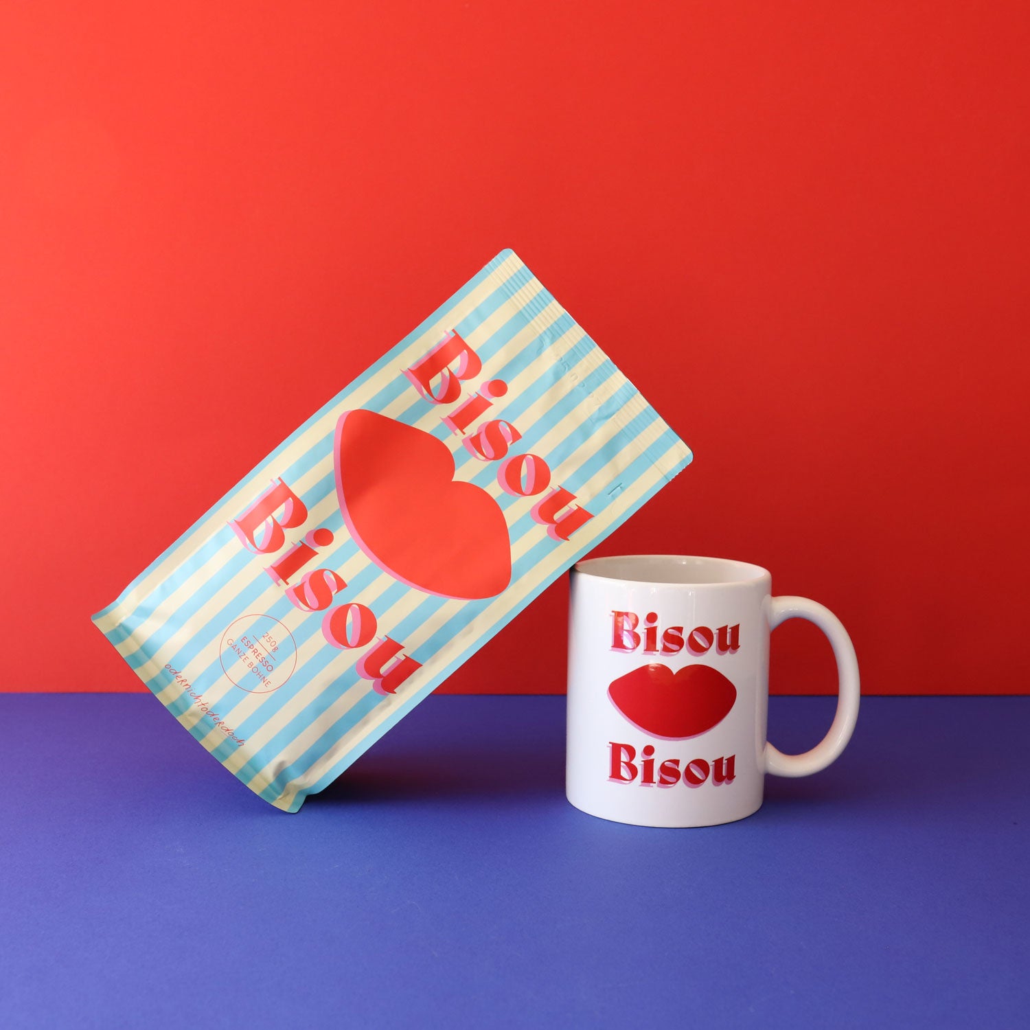 Bundle Tasse & Kaffee „Bisous“