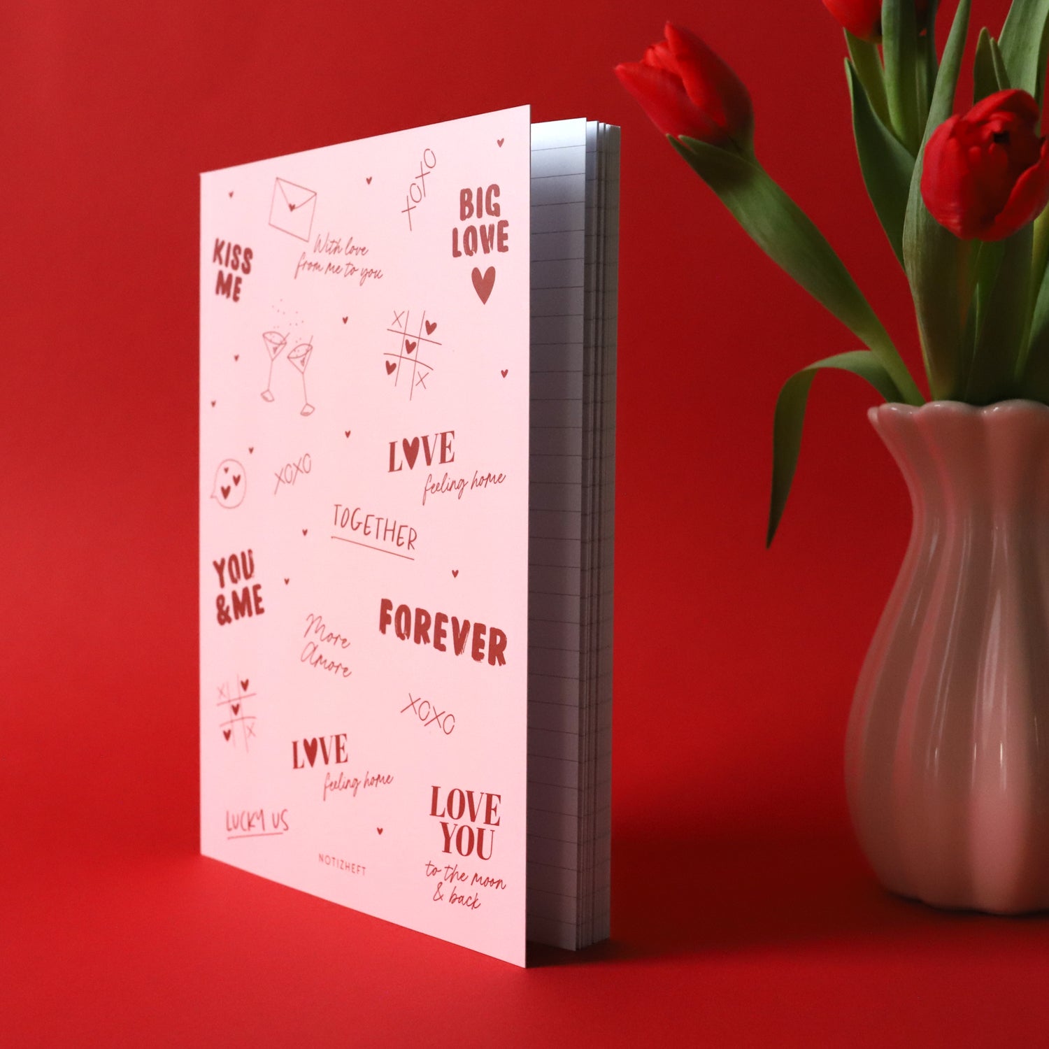 Notizheft A5 „Love", liniert