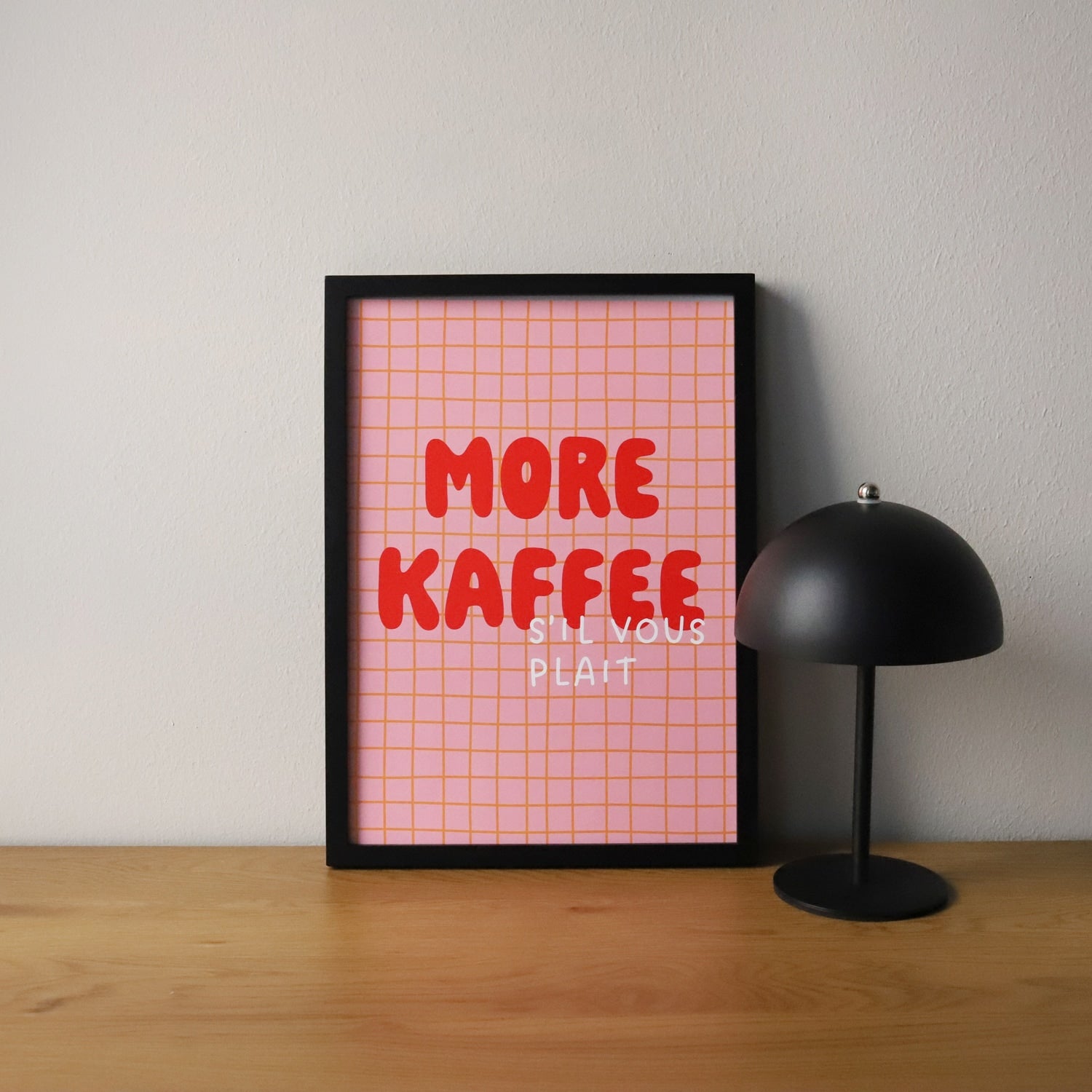 Poster „More Kaffee“