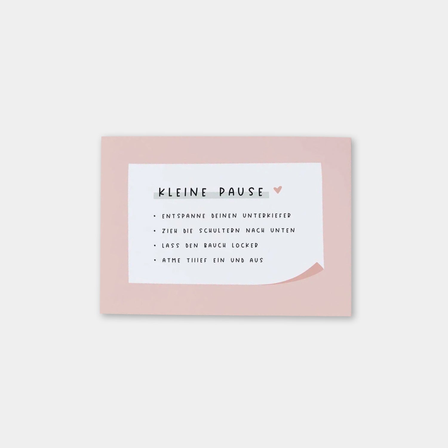 Postkarte „Kleine Pause"