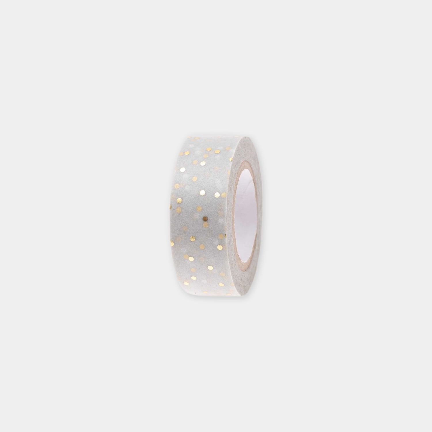Washi Tape „Punkte Gold", grau