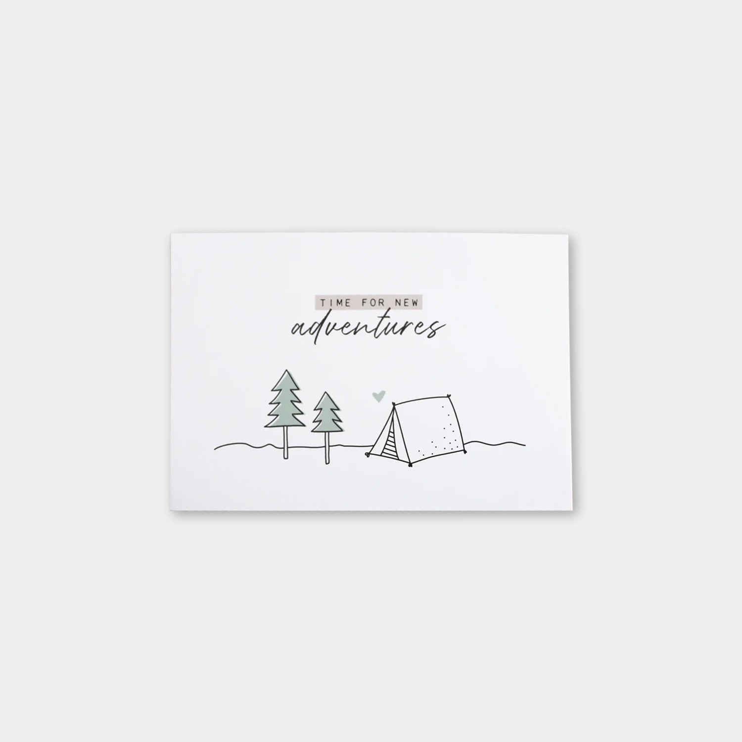 Postkarte „New adventures"