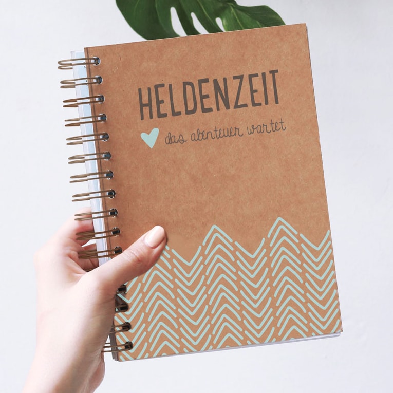 Reisetagebuch A5 „Heldenzeit" für 1 Reise
