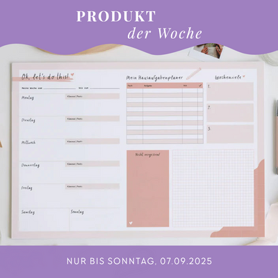 Schreibtischunterlage für Schüler*innen