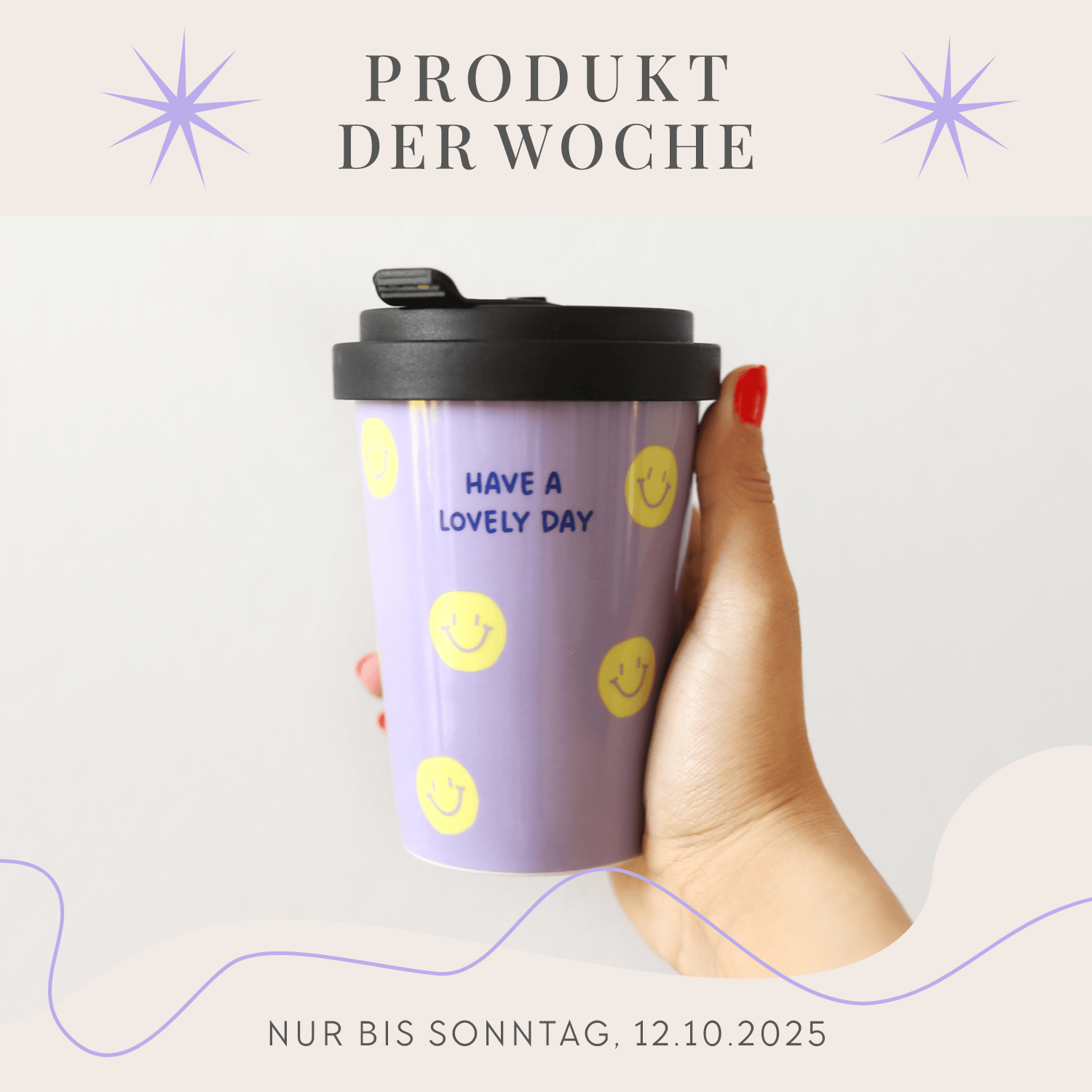 Coffee-to-go-Becher „Lovely day“
